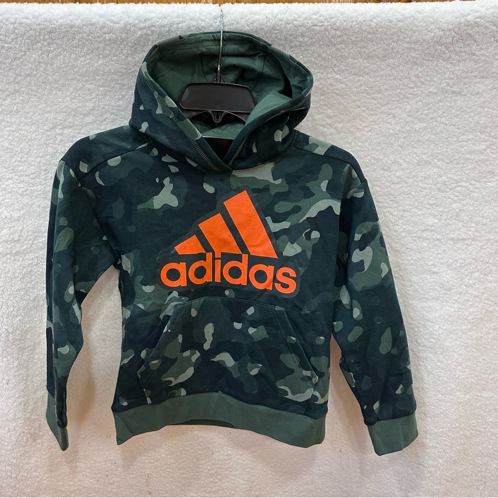 Boys Camo Adidas Sweatshirt Hoodie